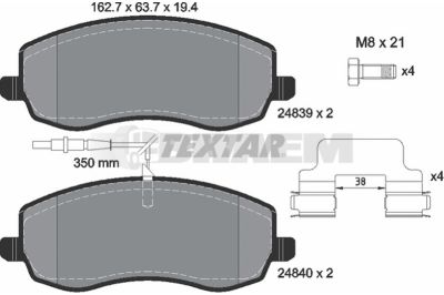 Truck and bus spare parts - Brake system - Brake discs and brake drums - Brake lining - TEX2483901