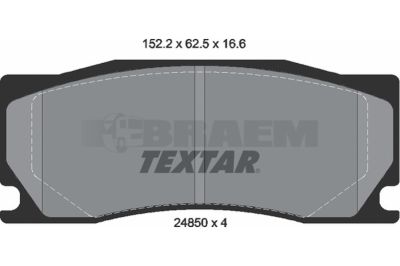 Truck and bus spare parts - Brake system - Brake discs and brake drums - Brake lining - TEX2485001