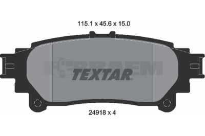 Truck and bus spare parts - Brake system - Brake discs and brake drums - Brake lining - TEX2491501