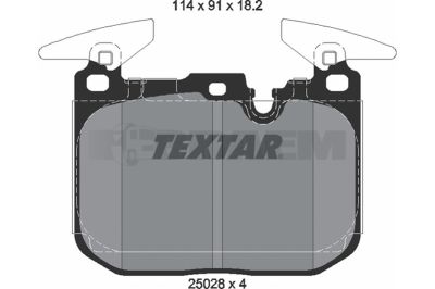 قطع غيار الشاحنات والحافلات - نظام الفرامل - أقراص الفرامل وأسطوانات الفرامل - بطانة الفرامل - TEX2502801