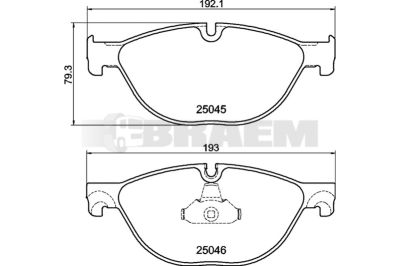 Truck and bus spare parts - Brake system - Brake discs and brake drums - Brake lining - TEX2504501