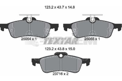 Truck and bus spare parts - Brake system - Brake discs and brake drums - Brake lining - TEX2505401
