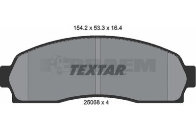 Truck and bus spare parts - Brake system - Brake discs and brake drums - Brake lining - TEX2506801