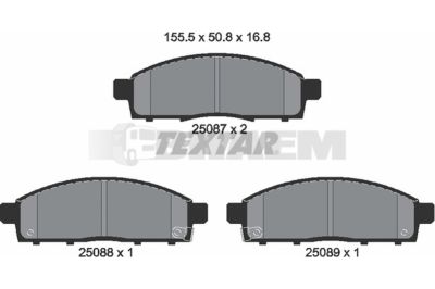 Truck and bus spare parts - Brake system - Brake discs and brake drums - Brake lining - TEX2508701