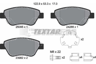 Truck and bus spare parts - Brake system - Brake discs and brake drums - Brake lining - TEX2509501