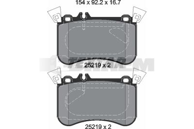 Truck and bus spare parts - Brake system - Brake discs and brake drums - Brake lining - TEX2521905