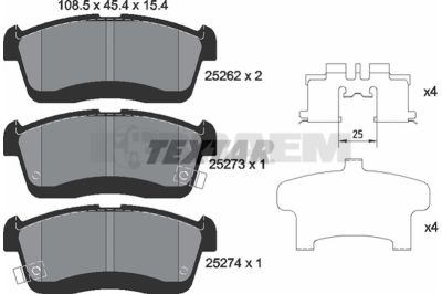 Truck and bus spare parts - Brake system - Brake discs and brake drums - Brake lining - TEX2526201