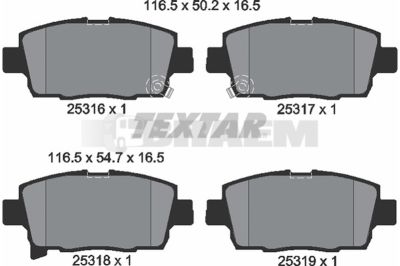 Truck and bus spare parts - Brake system - Brake discs and brake drums - Brake lining - TEX2531601