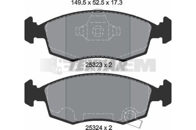 Truck and bus spare parts - Brake system - Brake discs and brake drums - Brake lining - TEX2532301