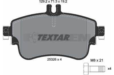Truck and bus spare parts - Brake system - Brake discs and brake drums - Brake lining - TEX2532601