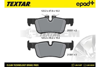 Truck and bus spare parts - Brake system - Brake discs and brake drums - Brake lining - TEX2533101
