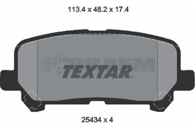 قطع غيار الشاحنات والحافلات - نظام الفرامل - أقراص الفرامل وأسطوانات الفرامل - بطانة الفرامل - TEX2543403