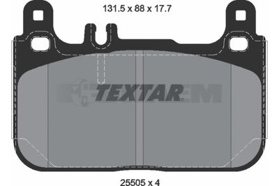 قطع غيار الشاحنات والحافلات - نظام الفرامل - أقراص الفرامل وأسطوانات الفرامل - بطانة الفرامل - TEX2550501