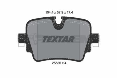 قطع غيار الشاحنات والحافلات - نظام الفرامل - أقراص الفرامل وأسطوانات الفرامل - بطانة الفرامل - TEX2558501