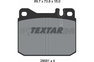 قطع غيار الشاحنات والحافلات - نظام الفرامل - أقراص الفرامل وأسطوانات الفرامل - بطانة الفرامل - TEX2958104