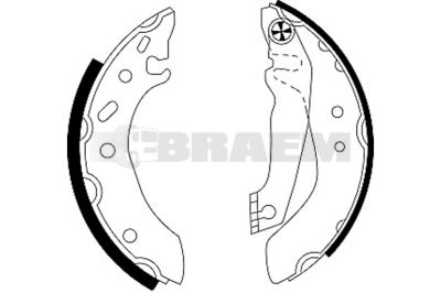 Lkw- und Busersatzteile - Bremssystem - Scheibenbremse und Trommelbremse - Bremsbacke - TEX84043700