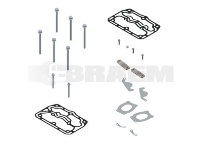 قطع غيار الشاحنات والحافلات - نظام الفرامل - ضاغط الهواء - طقم الجوانات - WES911.504.933.2