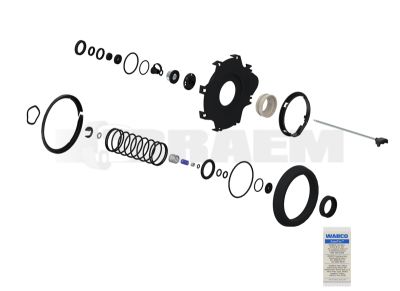 Pièces détachées camions et bus - Système de freinage - Soupape de frein - Accessoires - WES970.051.984.2
