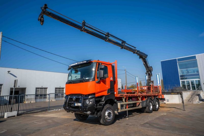 RENAULT K380 DXI -6x4+HIAB 21 T/m+4 EXT