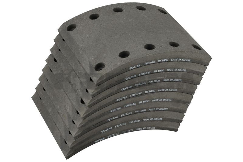 Truck and bus spare parts - Brake system - Brake discs and brake drums - Drum brake lining - TEX1903242