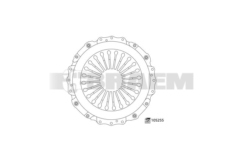 Truck and bus spare parts - Clutch - Pressure plate - VBA003.979