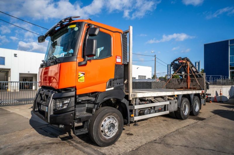 Camioane folosite - Camion - RENAULT K 380+HIAB 16T/m ( 4 Ext.)