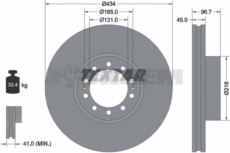 Vrachtwagen- en busonderdelen - Remsysteem - Schijfremmen en trommelremmen - Remschijven - REMS554