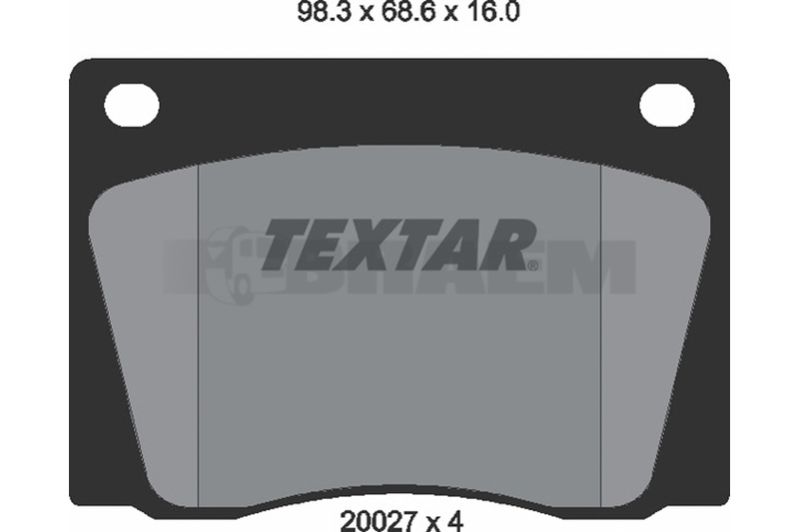 Lkw- und Busersatzteile - Bremssystem - Scheibenbremse und Trommelbremse - Scheibenbremsbelagsatz - TEX2002701