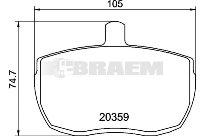 Lkw- und Busersatzteile - Bremssystem - Scheibenbremse und Trommelbremse - Scheibenbremsbelagsatz - TEX2035908