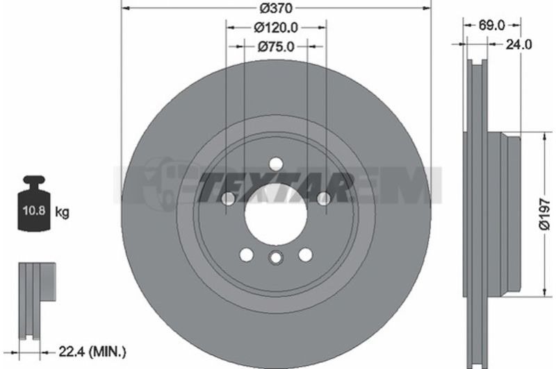 Lkw- und Busersatzteile - Bremssystem - Scheibenbremse und Trommelbremse - Scheibenbremsbelagsatz - TEX2094402