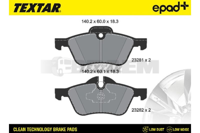 Truck and bus spare parts - Brake system - Brake discs and brake drums - Brake lining - TEX2328181