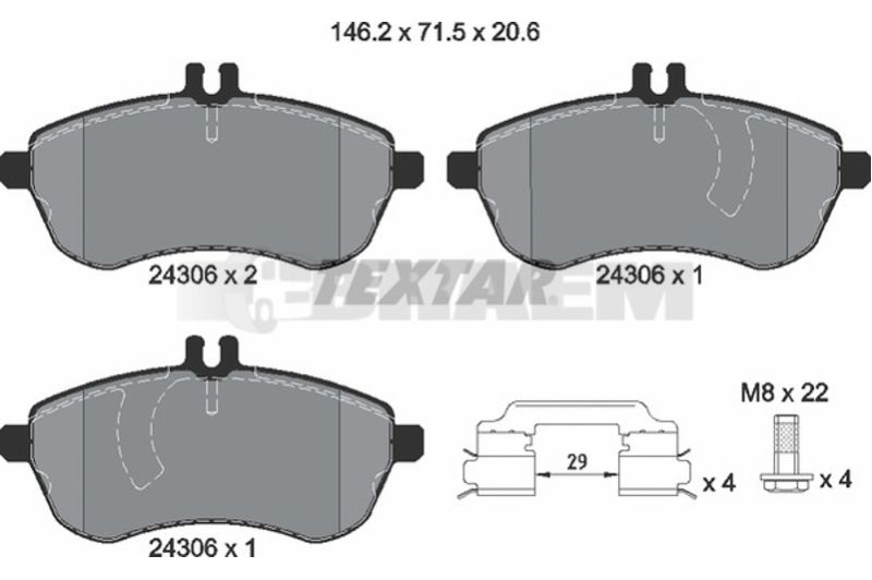 Truck and bus spare parts - Brake system - Brake discs and brake drums - Brake lining - TEX2430682