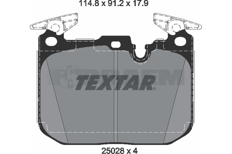 Lkw- und Busersatzteile - Bremssystem - Scheibenbremse und Trommelbremse - Scheibenbremsbelagsatz - TEX2502805