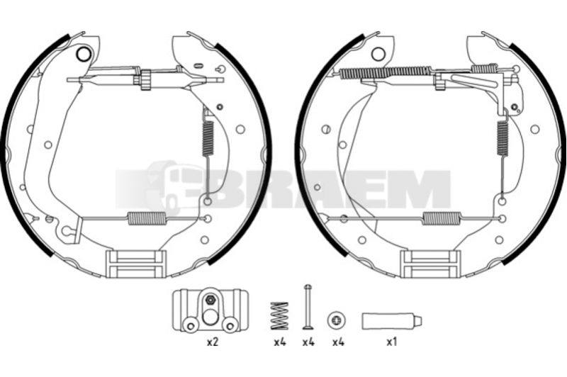 Lkw- und Busersatzteile - Bremssystem - Scheibenbremse und Trommelbremse - Bremsbacke - TEX84015700
