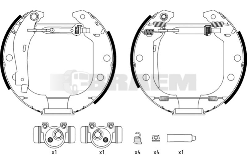 Lkw- und Busersatzteile - Bremssystem - Scheibenbremse und Trommelbremse - Bremsbacke - TEX84038100
