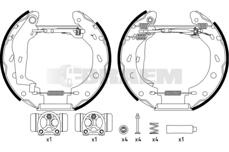 Lkw- und Busersatzteile - Bremssystem - Scheibenbremse und Trommelbremse - Bremsbacke - TEX84057400