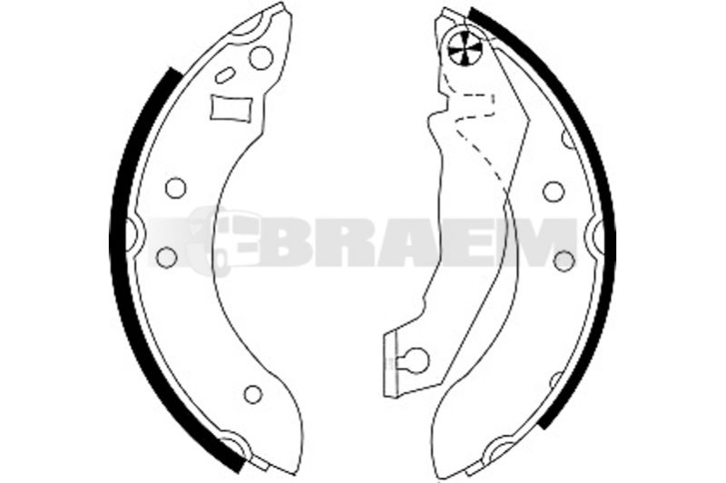 Lkw- und Busersatzteile - Bremssystem - Scheibenbremse und Trommelbremse - Bremsbacke - TEX91020700