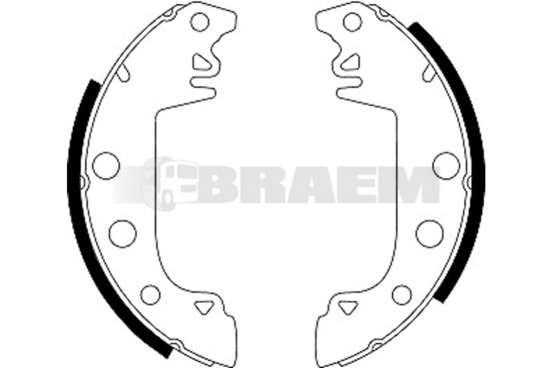 Lkw- und Busersatzteile - Bremssystem - Scheibenbremse und Trommelbremse - Bremsbacke - TEX91024100