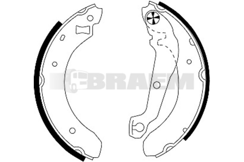 Lkw- und Busersatzteile - Bremssystem - Scheibenbremse und Trommelbremse - Bremsbacke - TEX91029600