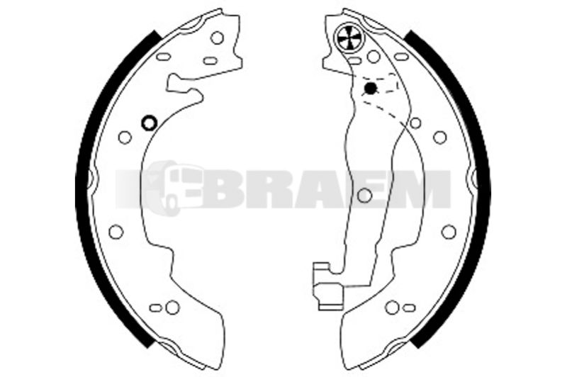 Lkw- und Busersatzteile - Bremssystem - Scheibenbremse und Trommelbremse - Bremsbacke - TEX91030400