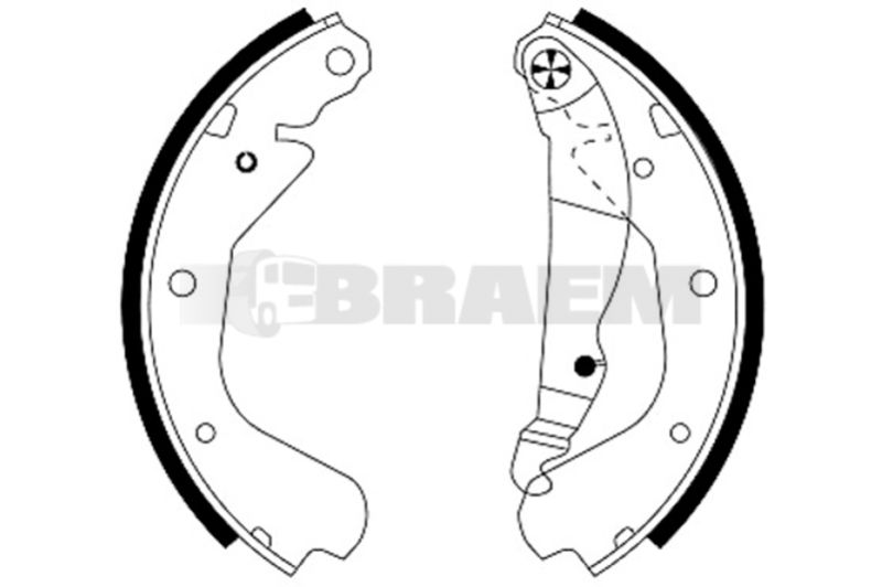 Lkw- und Busersatzteile - Bremssystem - Scheibenbremse und Trommelbremse - Bremsbacke - TEX91032800