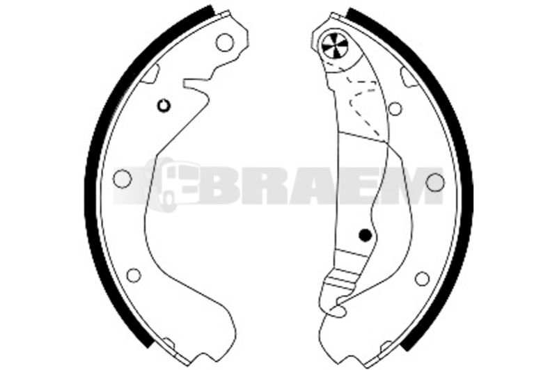 Lkw- und Busersatzteile - Bremssystem - Scheibenbremse und Trommelbremse - Bremsbacke - TEX91033100