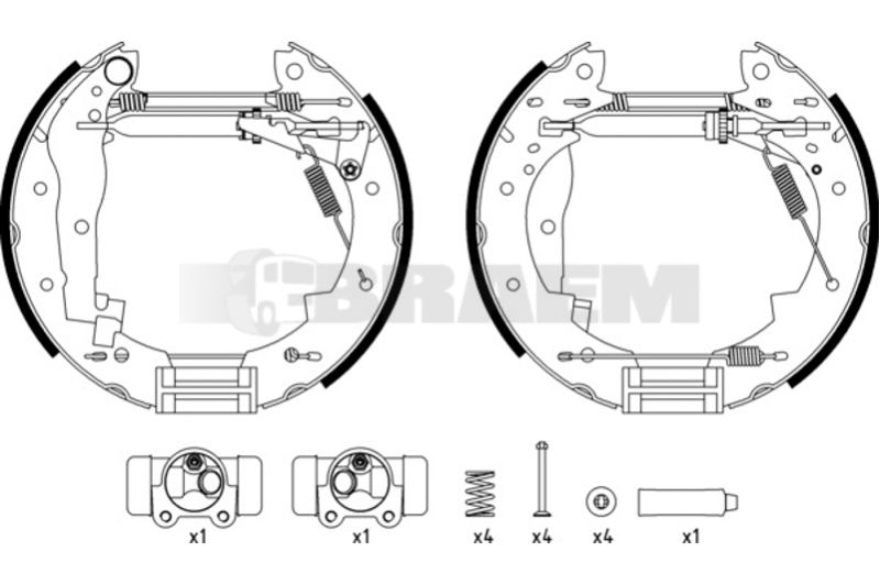 Lkw- und Busersatzteile - Bremssystem - Scheibenbremse und Trommelbremse - Bremsbacke - TEX91033800