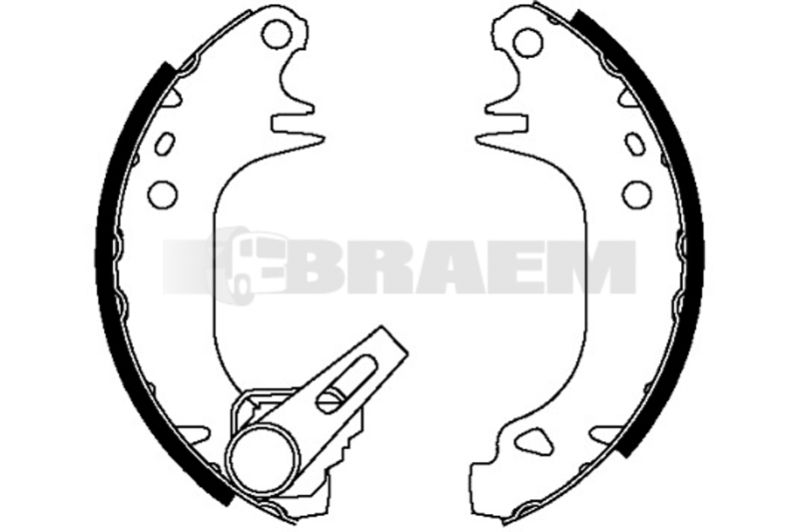 Lkw- und Busersatzteile - Bremssystem - Scheibenbremse und Trommelbremse - Bremsbacke - TEX91038202