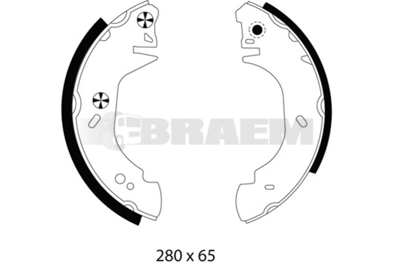 Lkw- und Busersatzteile - Bremssystem - Scheibenbremse und Trommelbremse - Bremsbacke - TEX91044000