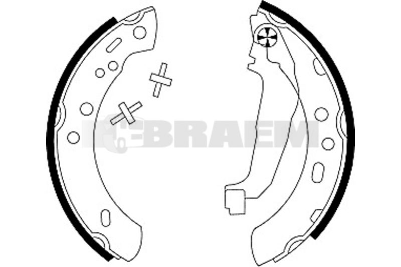 Lkw- und Busersatzteile - Bremssystem - Scheibenbremse und Trommelbremse - Bremsbacke - TEX91047200