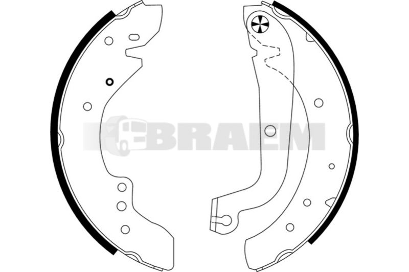 Lkw- und Busersatzteile - Bremssystem - Scheibenbremse und Trommelbremse - Bremsbacke - TEX91049600