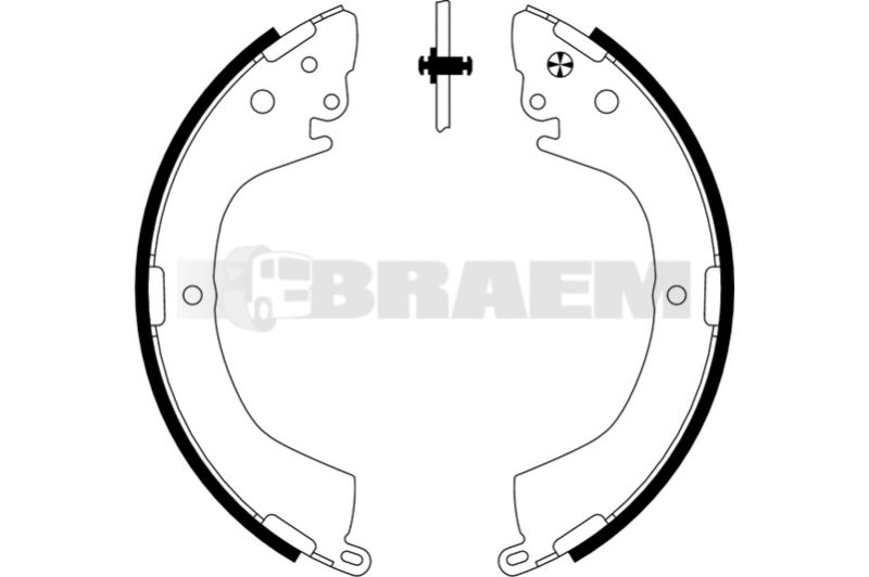 Lkw- und Busersatzteile - Bremssystem - Scheibenbremse und Trommelbremse - Bremsbacke - TEX91050600