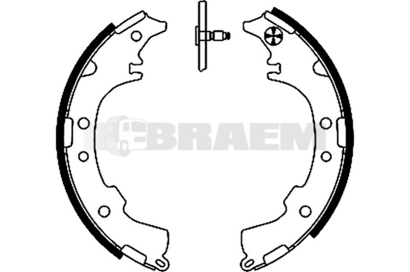Lkw- und Busersatzteile - Bremssystem - Scheibenbremse und Trommelbremse - Bremsbacke - TEX91051000