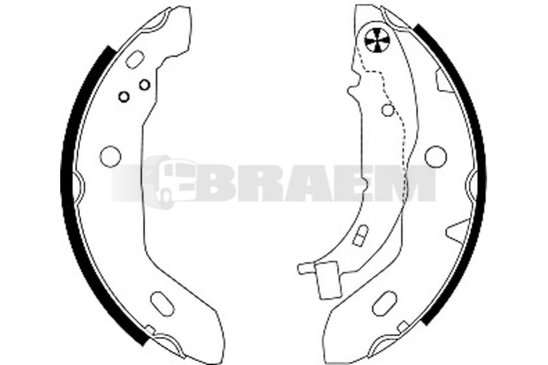 Lkw- und Busersatzteile - Bremssystem - Scheibenbremse und Trommelbremse - Bremsbacke - TEX91053000